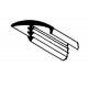 T-shaped edge banding, with a nose on one side - Various color options