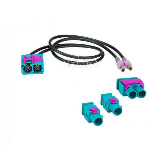 Dual Fakra antenna adapter for navigation receiver
