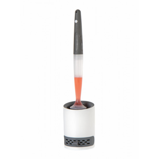 Silicone toilet brush - White / Grey