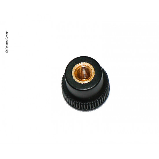 Knurled knob M5 black for ventilation grille 31