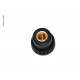 Knurled knob M5 black for ventilation grille 31