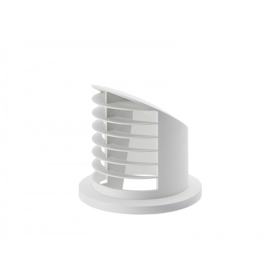 High-angle air outlet 90° for auxiliary heater. Airtronic D2, Ø50/60mm, white