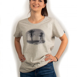 Women's "VW Bulli" T-shirt - Cotton - Light Grey - Various Sizes