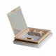 Roof hatch with mosquito net 280 x 280 - frosted glass