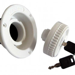 Filler neck - Short - White - 40 mm connection