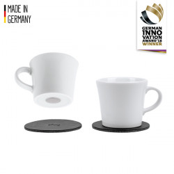 Porcelain magnetic espresso cups - set of 2