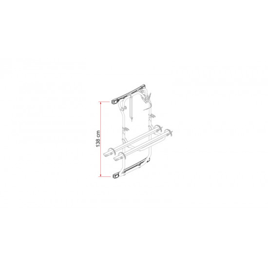Mounting profile kit bars DJ Crafter from 2017 onwards - Deep Black