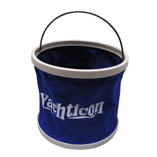 9-liter collapsible bucket with sturdy base and storage bag