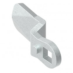 Tongue for door safety lock, height: 35mm, length: 45mm