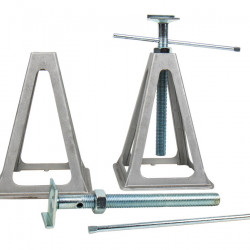Carbest leveling jacks/caravan support stands, aluminum, 2 pieces