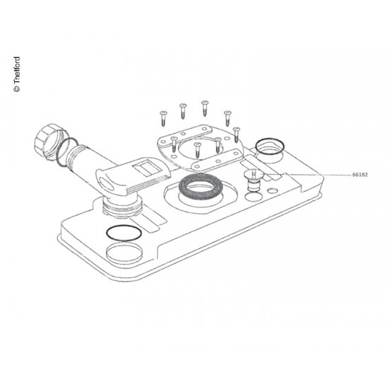 PP C2-2 Sliding knob wastewater tank