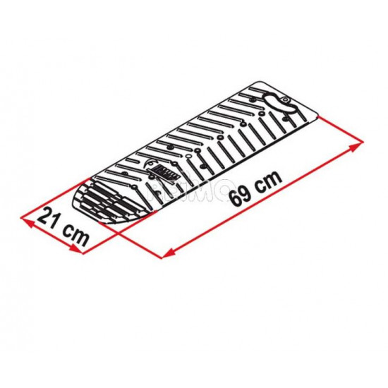 Ramp leveling plate