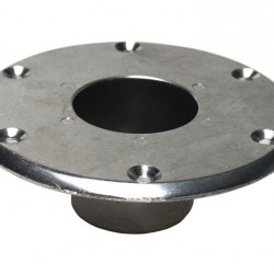 Mounting rosettes for table column - chrome