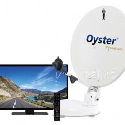 Oyster® 65 Premium satellite system including 21.5" Oyster® TV