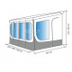 Awning walls for Instant Roof awning roof 400cm