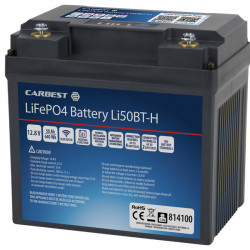 LiFePO4 lithium battery Li50BT-H with Bluetooth and heating function - 50 Ah