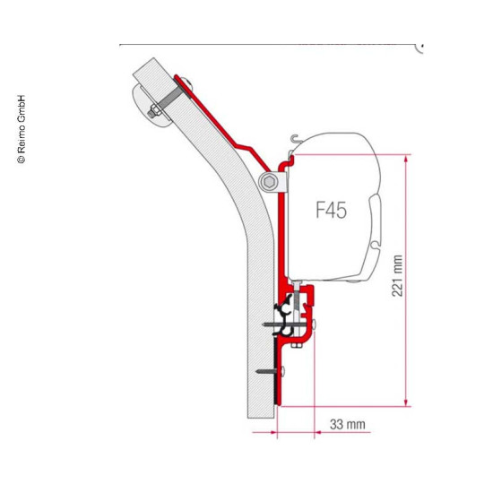 Fiamma Adapter F45 Kit Eriba Touring