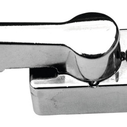 Metal rotary latch (bolt) - H 11 mm - Chrome