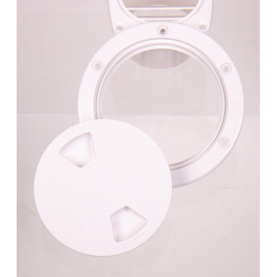 Carbest inspection opening with screw cap Ø198mm, white