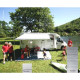 W 3750 x Abstract 2500mm FIAMMA Awning F45S Fabric: Royal Grey, Casing: White