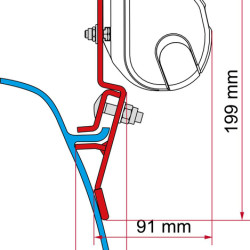 Fiamma Adap.F35 VW T3 2-piece