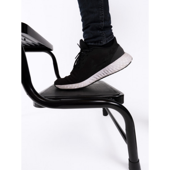 Double step steel - Black