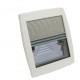 Roof hatch 400 x 400 mm - frosted glass - with roller blind and mosquito net