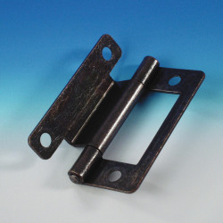 50mm cranked flap hinge, nickel-plated, pack of 4