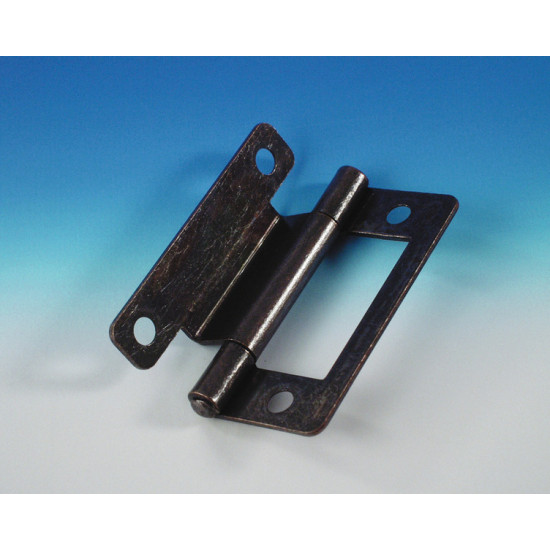 50mm cranked flap hinge, nickel-plated, pack of 4