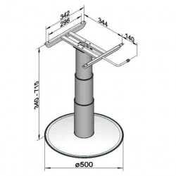 Single-column lifting table