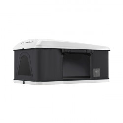 Maggiolina Airlander Plus hard-shell roof tent - Grey fabric - White shell - Medium X-Long