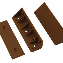 Corner connector set with cover caps