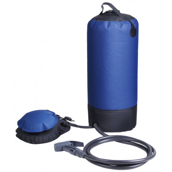 Camping shower with 12 l water tank