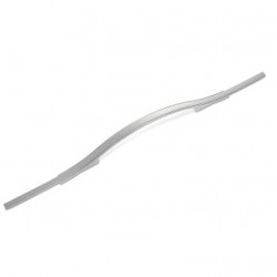 Cabinet handle, silver, matt lacquered, length 160mm
