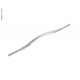 Cabinet handle, silver, matt lacquered, length 160mm