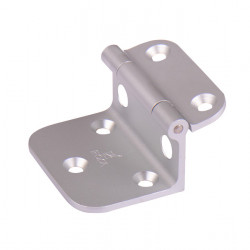 Angle bracket for tabletop supports, aluminum, natural anodized, 55x45mm