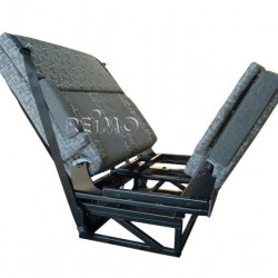 Seat/bed bench, one side armrest, 3-point seat belts, bed: 1870 x 1000 mm