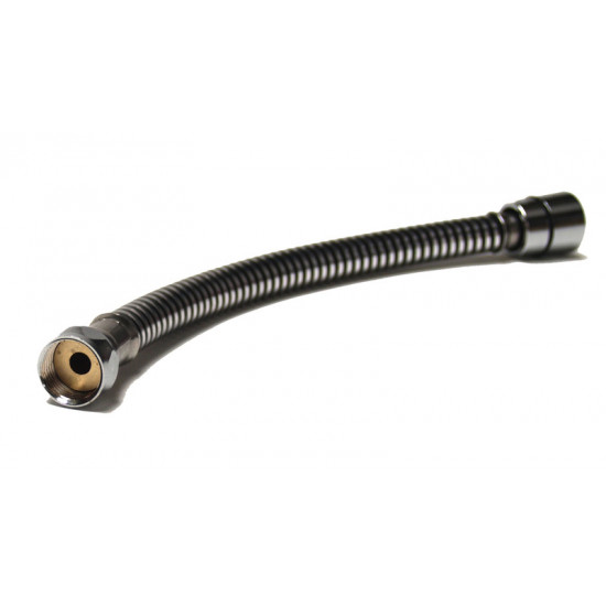 Shower hose 1.6m 1/2 x 1/2 metal effect