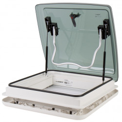 Aerodynamic roof vent including blackout blind and mosquito net - 40 x 40 cm