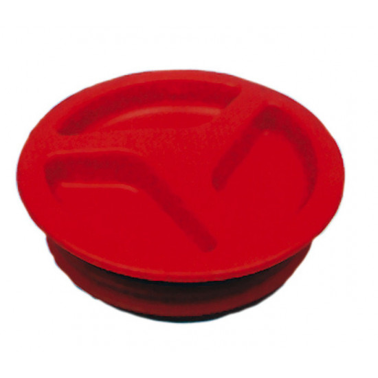Red inlet cap Ø150mm
