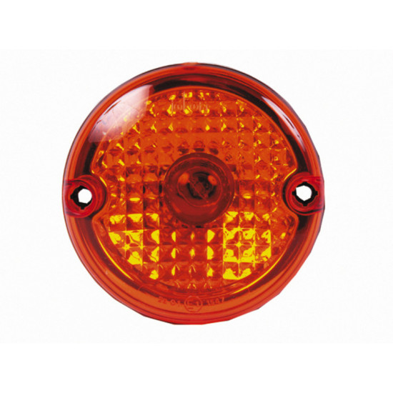 Indicator light in clear glass look