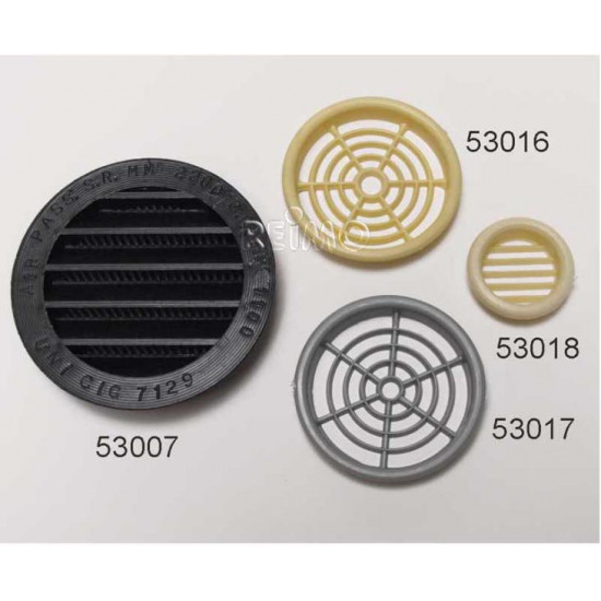 Furniture ventilation grille 60 mm - Round - Cream
