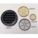 Furniture ventilation grille 60 mm - Round - Cream