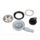 Angled drain fitting for sinks - Ø 25 / 20 mm