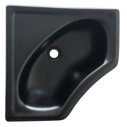 Corner washbasin mini - black
