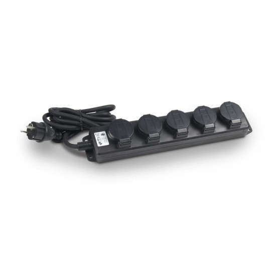 5-way power strip with 2.5 m cable