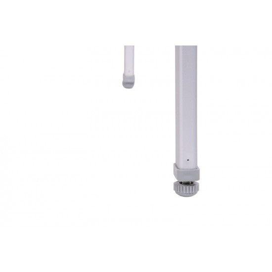 Camping table with bamboo top - 100 x 65 x 42/65 cm