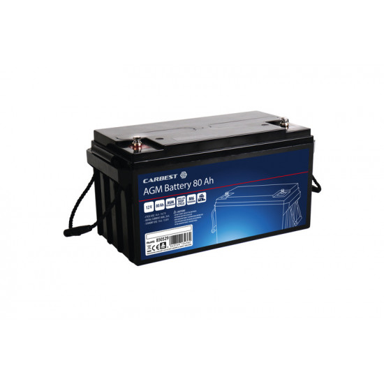 Carbest Deep Cycle AGM Power Line Battery 80Ah