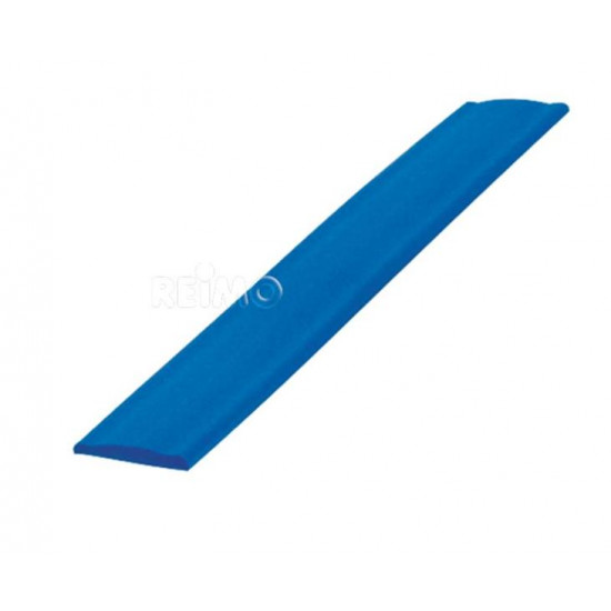 Cover plate for keder rail, blue, 12mm, 200m roll