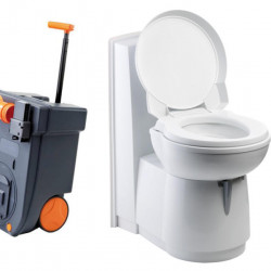 Cassette toilet C263-CS, electric flush, ceramic, white